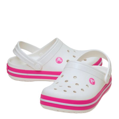 Crocband Clog T Crocs Crocs Beyaz Pembe Çocuk Terlik