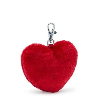 Furry Heart Charm Çanta Kişiselleştirme Aksesuarı