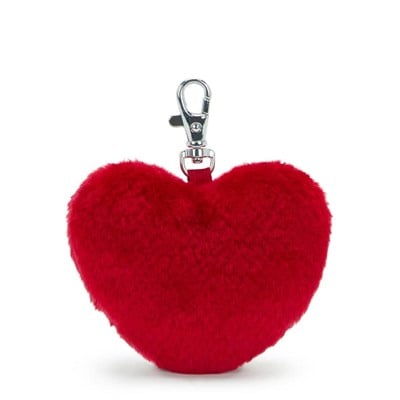 Furry Heart Charm Çanta Kişiselleştirme Aksesuarı