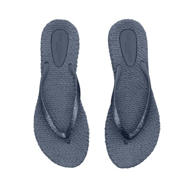 Ilse Jacobsen - Cheerful01 Flip Flop With Glitter Lacivert Simli Parmak Arası Terlik
