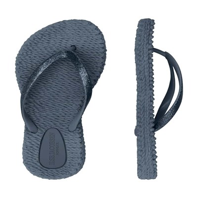 Ilse Jacobsen - Cheerful01 Flip Flop With Glitter Lacivert Simli Parmak Arası Terlik