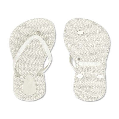 Ilse Jacobsen - Cheerful01 Flip Flop With Glitter Krem Simli Parmak Arası Terlik