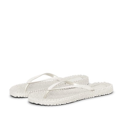 Ilse Jacobsen - Cheerful01 Flip Flop With Glitter Krem Simli Parmak Arası Terlik