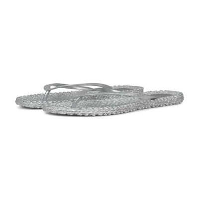 Ilse Jacobsen - Cheerful01 Flip Flop With Glitter Gümüş Simli Parmak Arası Terlik