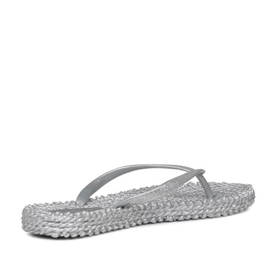 Ilse Jacobsen - Cheerful01 Flip Flop With Glitter Gümüş Simli Parmak Arası Terlik