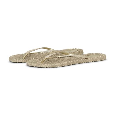 Ilse Jacobsen - Cheerful01 Flip Flop With Glitter Platin Simli Parmak Arası Terlik