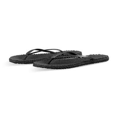 Ilse Jacobsen - Cheerful01 Flip Flop With Glitter Siyah Simli Parmak Arası Terlik