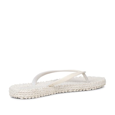 Ilse Jacobsen - Cheerful01 Flip Flop With Glitter Krem Simli Parmak Arası Terlik