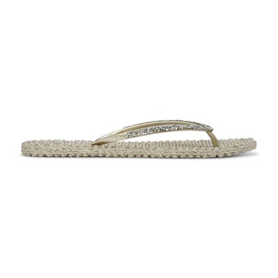 Ilse Jacobsen - Cheerful03G Flip Flop With Rhinest Platin Taşlı Parmak Arası Terlik
