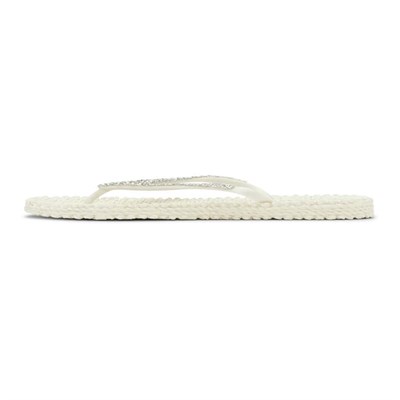 Ilse Jacobsen - Cheerful03G Flip Flop With Rhinest Krem Taşlı Parmak Arası Terlik