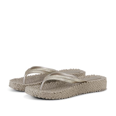 Ilse Jacobsen - Cheerful13 Flip Flop On Platform Bej Platformlu Parmak Arası Terlik