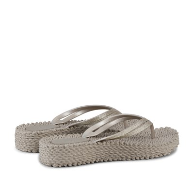 Ilse Jacobsen - Cheerful13 Flip Flop On Platform Bej Platformlu Parmak Arası Terlik