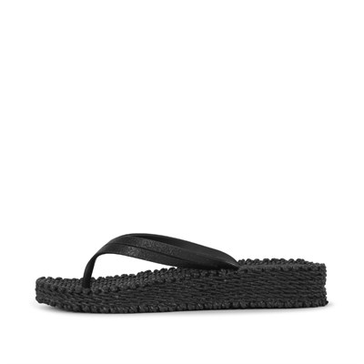 Ilse Jacobsen - Cheerful13 Flip Flop On Platform Siyah Platformlu Parmak Arası Terlik