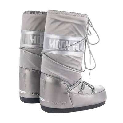 Moon Boot Glance Silver Kadın Uzun Kar Botu