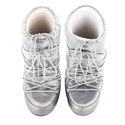 Moon Boot Glance Silver Kadın Uzun Kar Botu