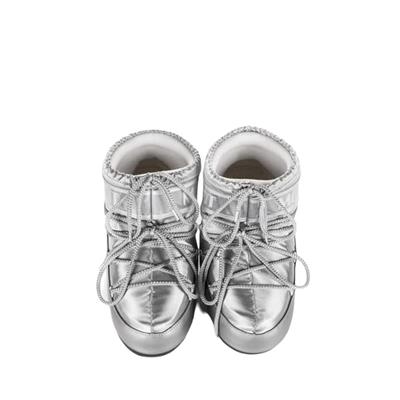 Moon Boot Icon Low Glance Silver Kadın Kısa Kar Botu