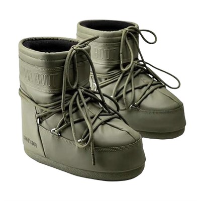 Moon Boot Icon Low Rubber Khaki Kadın Kısa Kar Botu