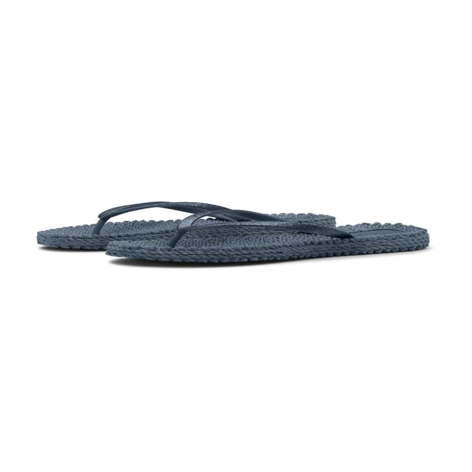 Ilse Jacobsen - Cheerful01 Flip Flop With Glitter Lacivert Simli Parmak Arası Terlik