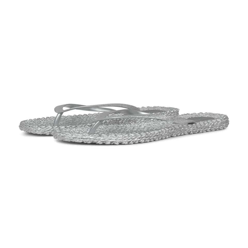Ilse Jacobsen - Cheerful01 Flip Flop With Glitter Gümüş Simli Parmak Arası Terlik