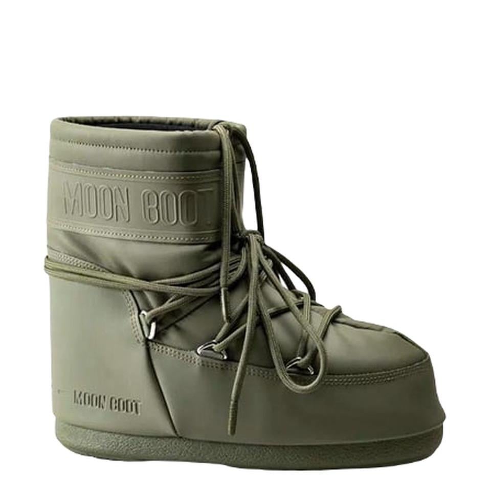 Moon Boot Icon Low Rubber Khaki Kadın Kısa Kar Botu