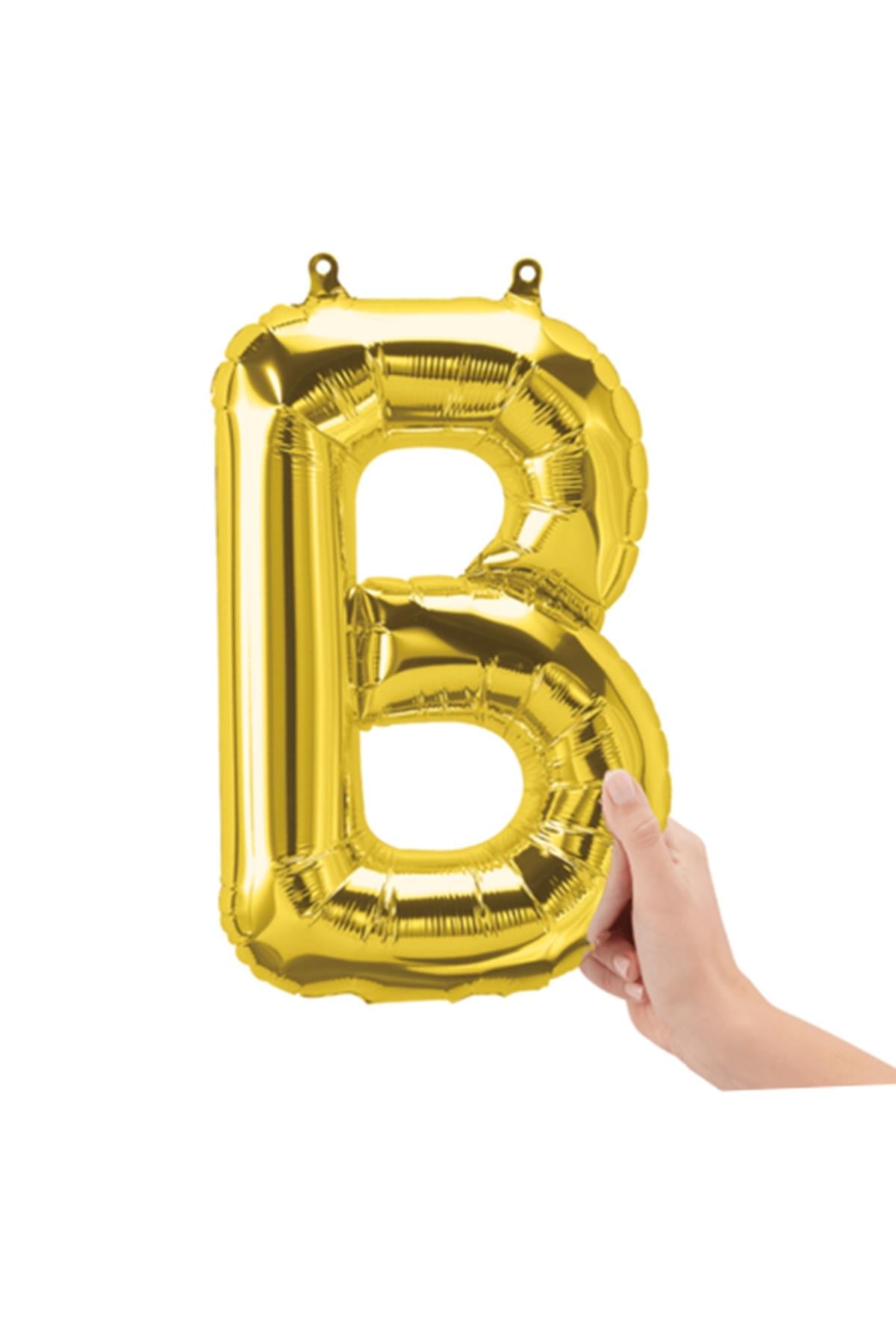 16'' Harf Folyo Balon Gold 35 cm  ( B )