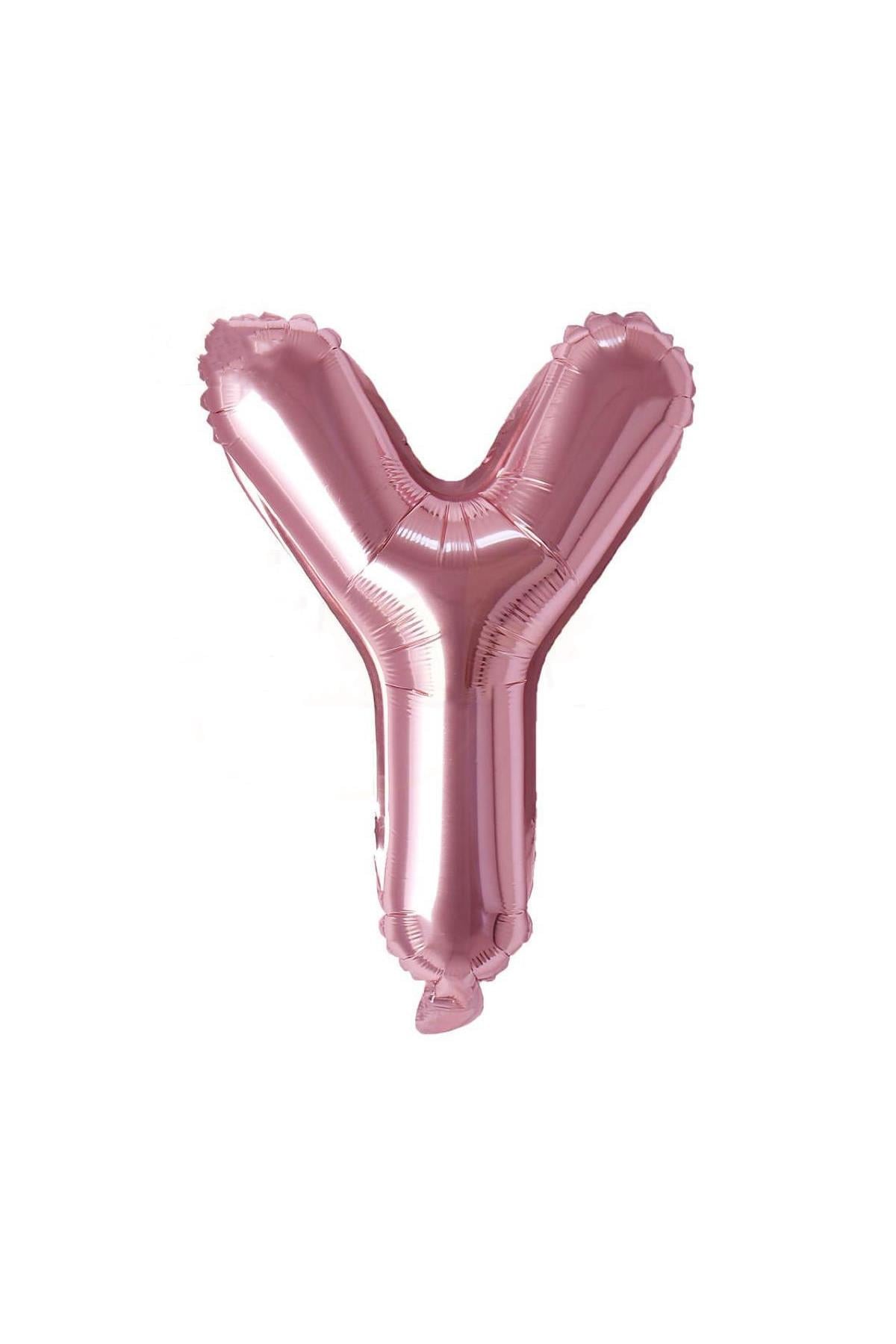 16'' Harf Folyo Balon Rose Gold 35 cm  ( Y )