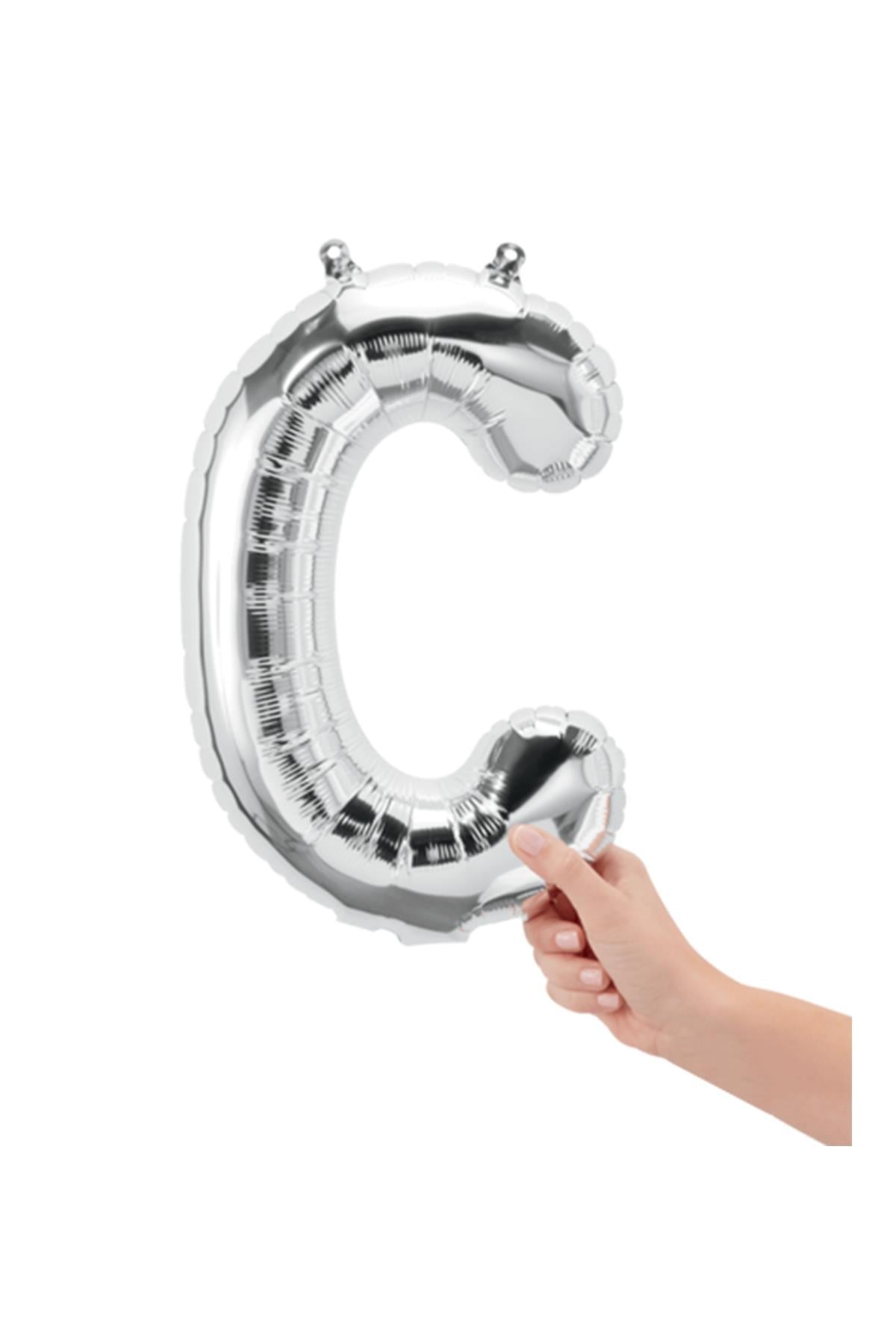 16'' Harf Folyo Balon Silver 35 cm  ( C )