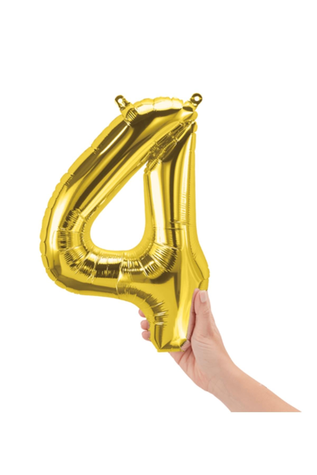 16'' Rakam Folyo Balon Gold 35 cm  ( 4 )