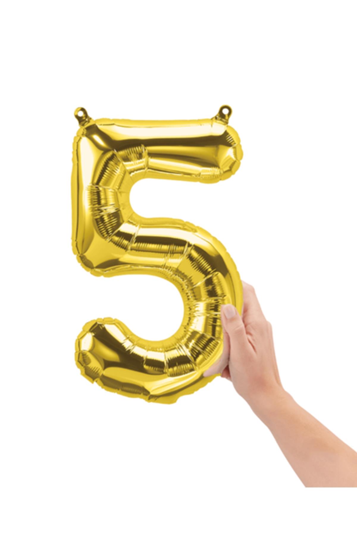 16'' Rakam Folyo Balon Gold 35 cm  ( 5 )