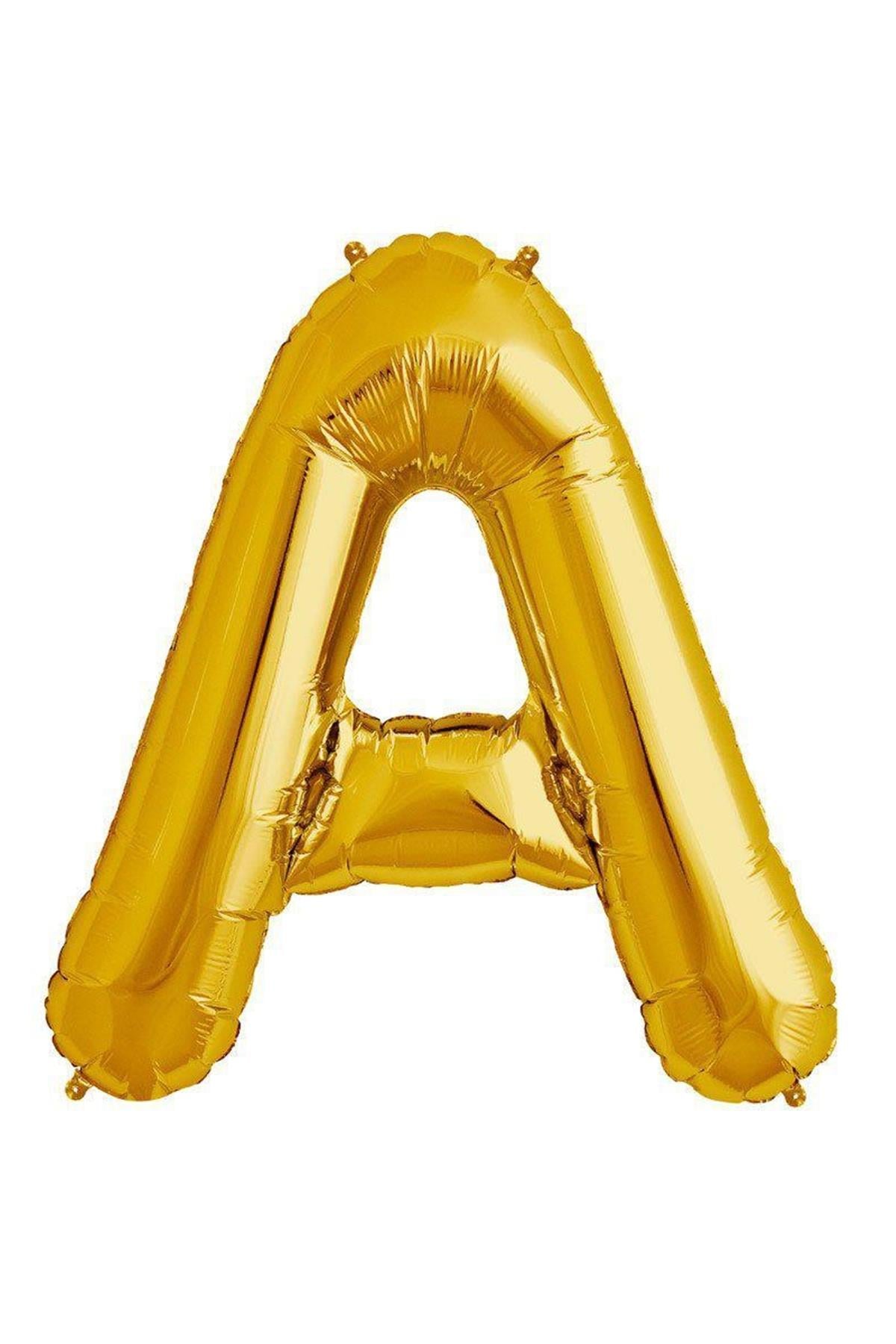 34'' Harf Folyo Balon Gold 75 cm  ( A )