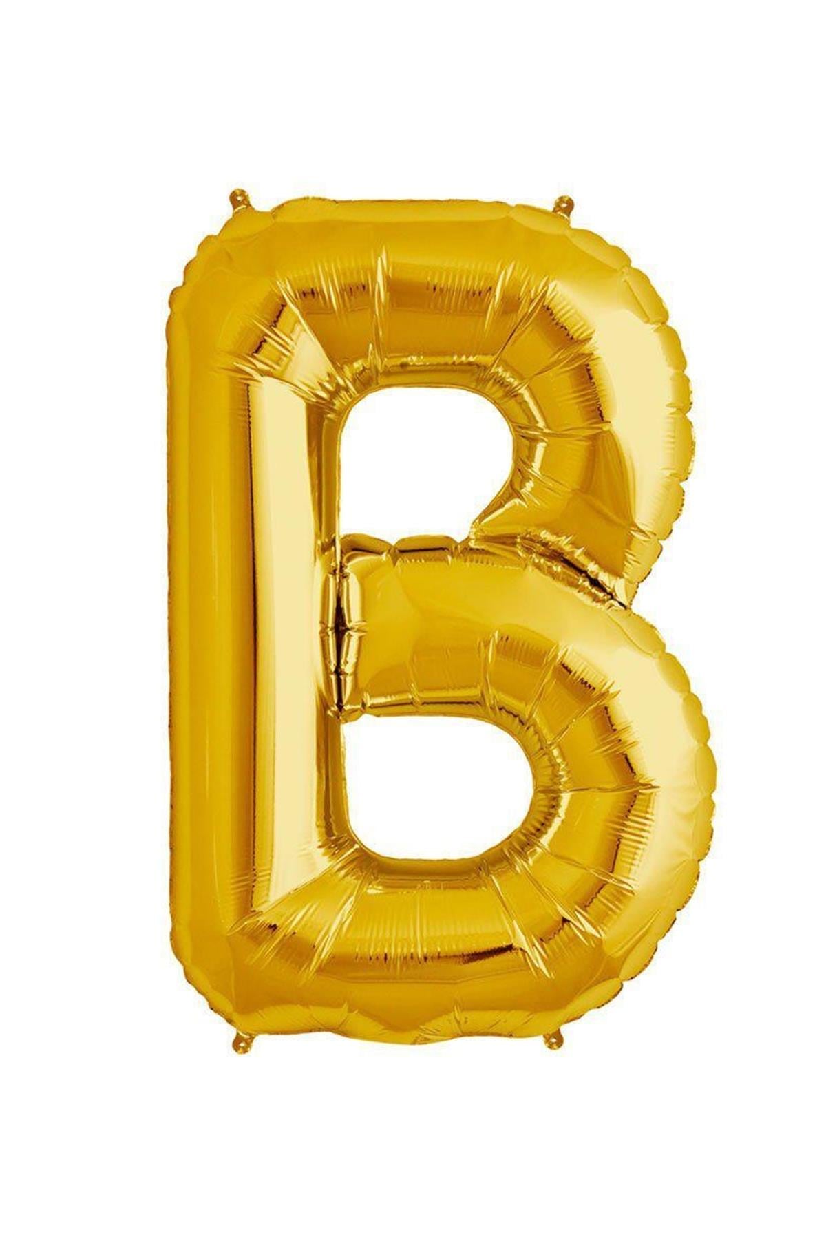34'' Harf Folyo Balon Gold 75 cm  ( B )