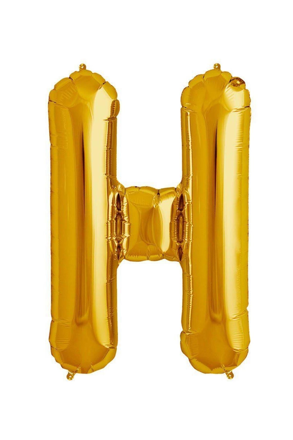 34'' Harf Folyo Balon Gold 75 cm  ( H )
