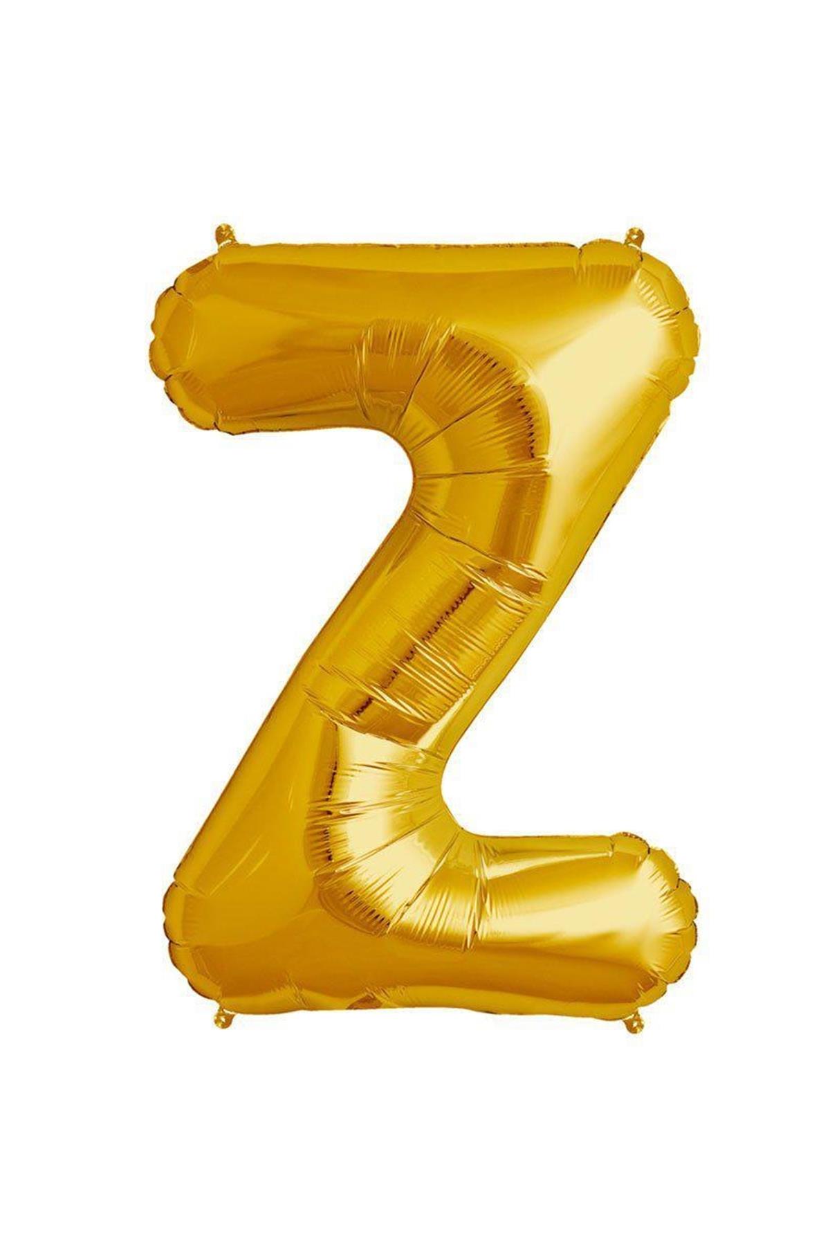 34'' Harf Folyo Balon Gold 75 cm  ( Z )