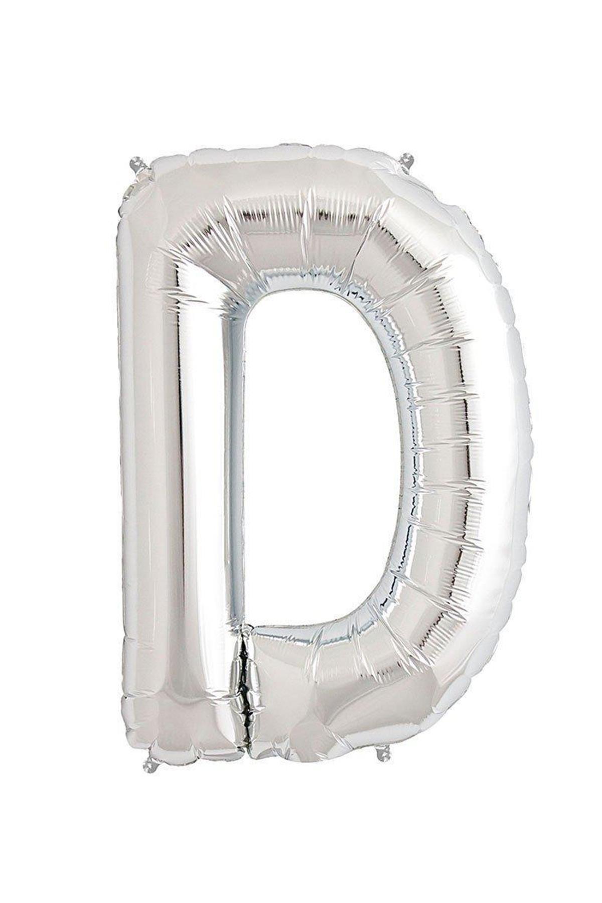 34'' Harf Folyo Balon Silver  75 cm  ( D )