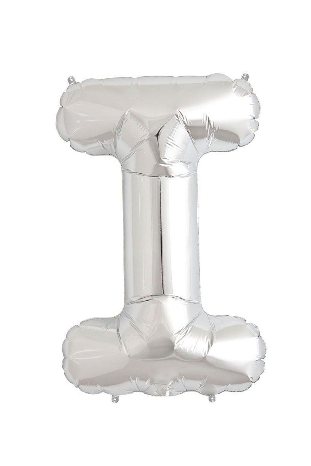34'' Harf Folyo Balon Silver  75 cm  ( I )