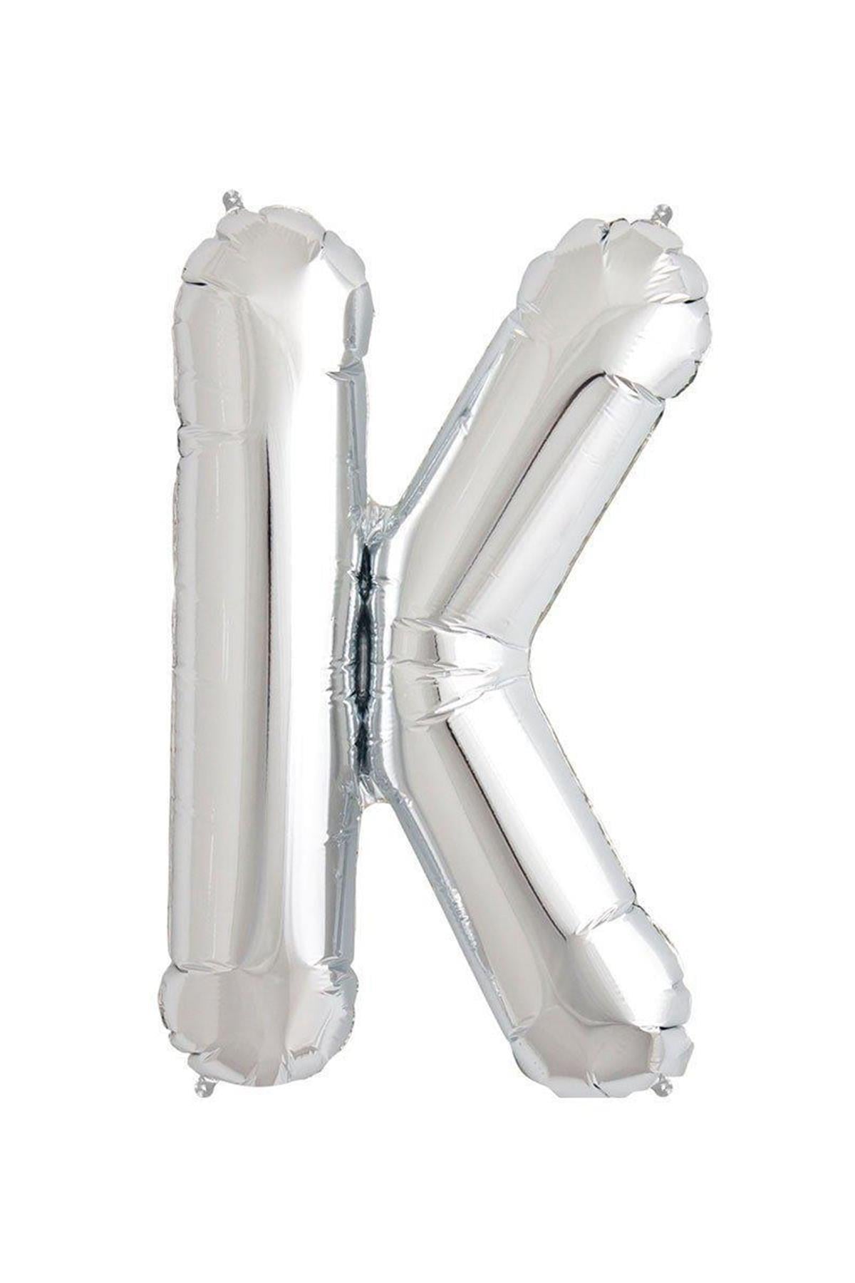 34'' Harf Folyo Balon Silver  75 cm  ( K )