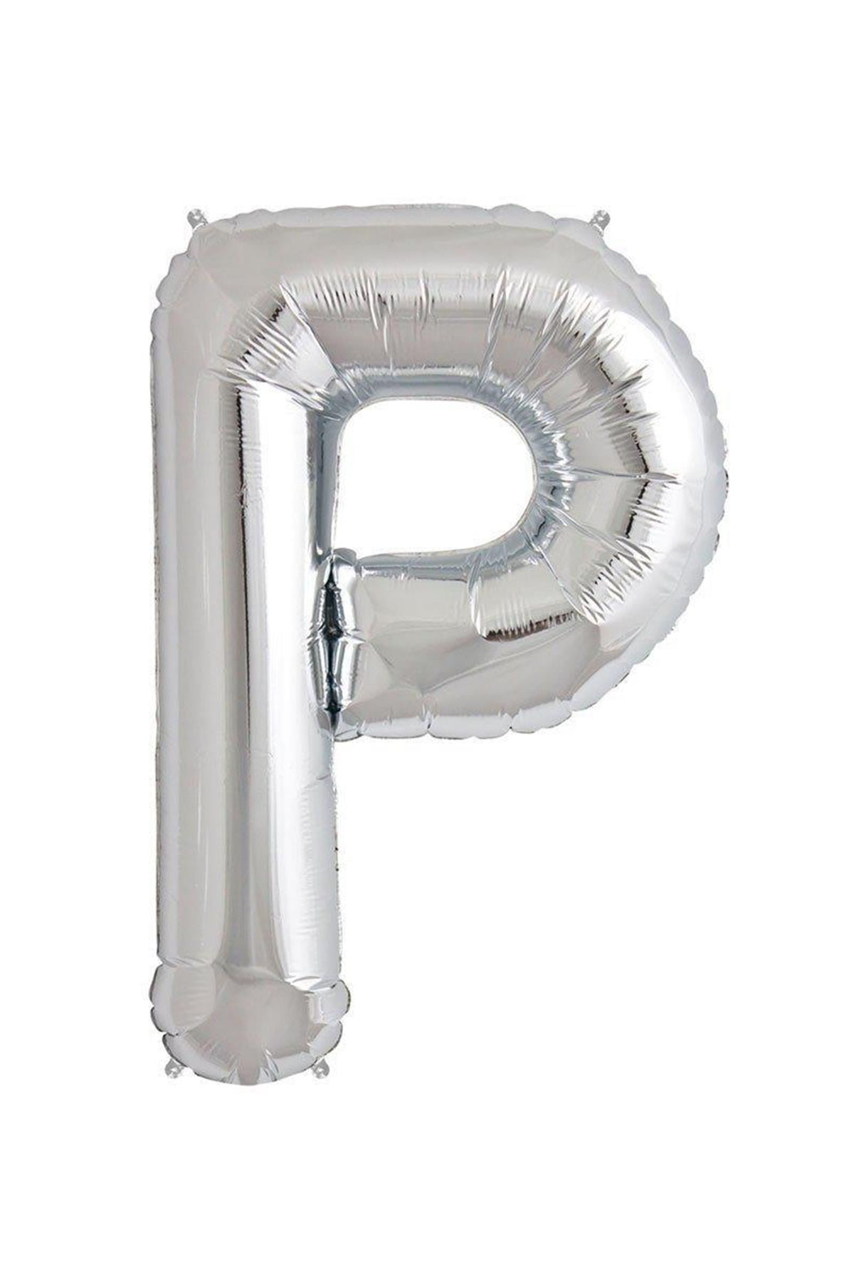 34'' Harf Folyo Balon Silver  75 cm  ( P )