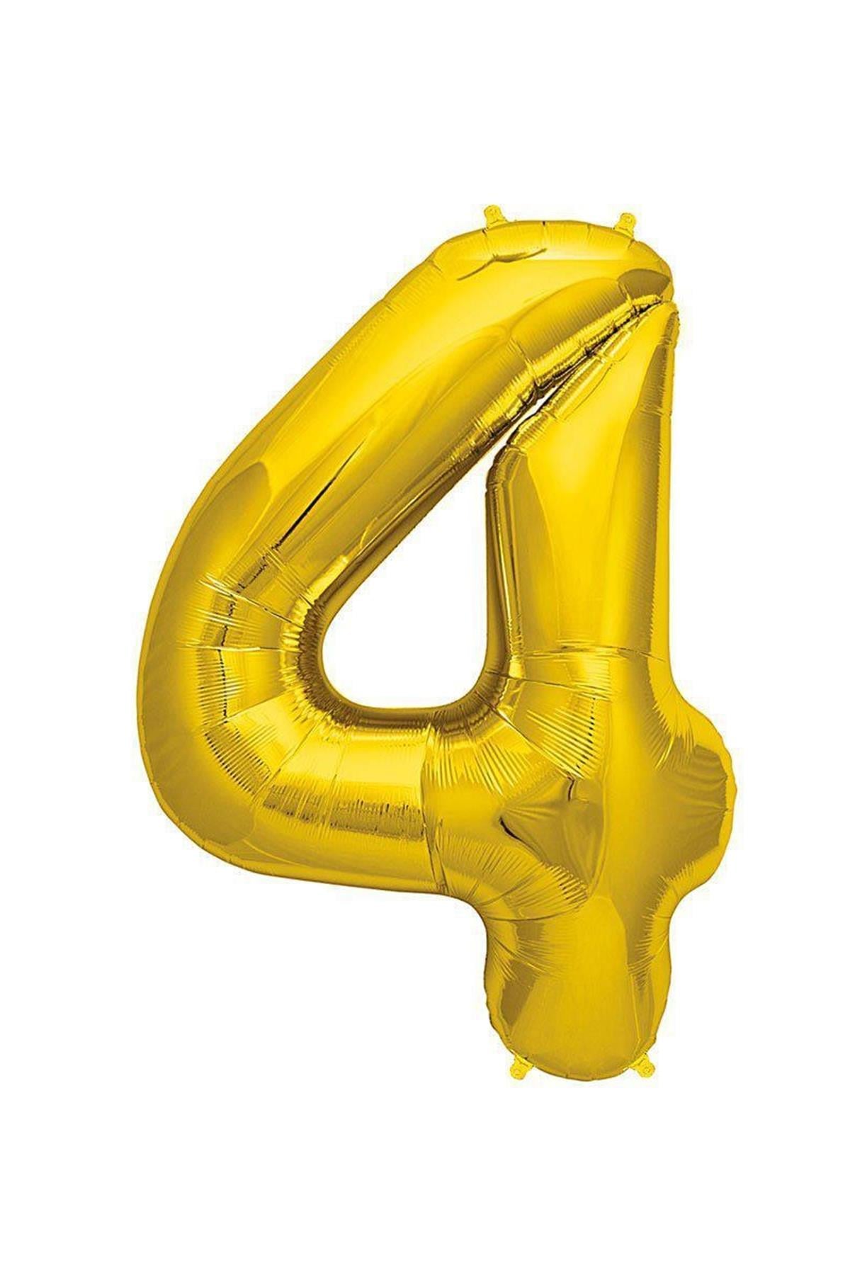 34'' Rakam Folyo Balon Gold 75 cm  ( 1 )