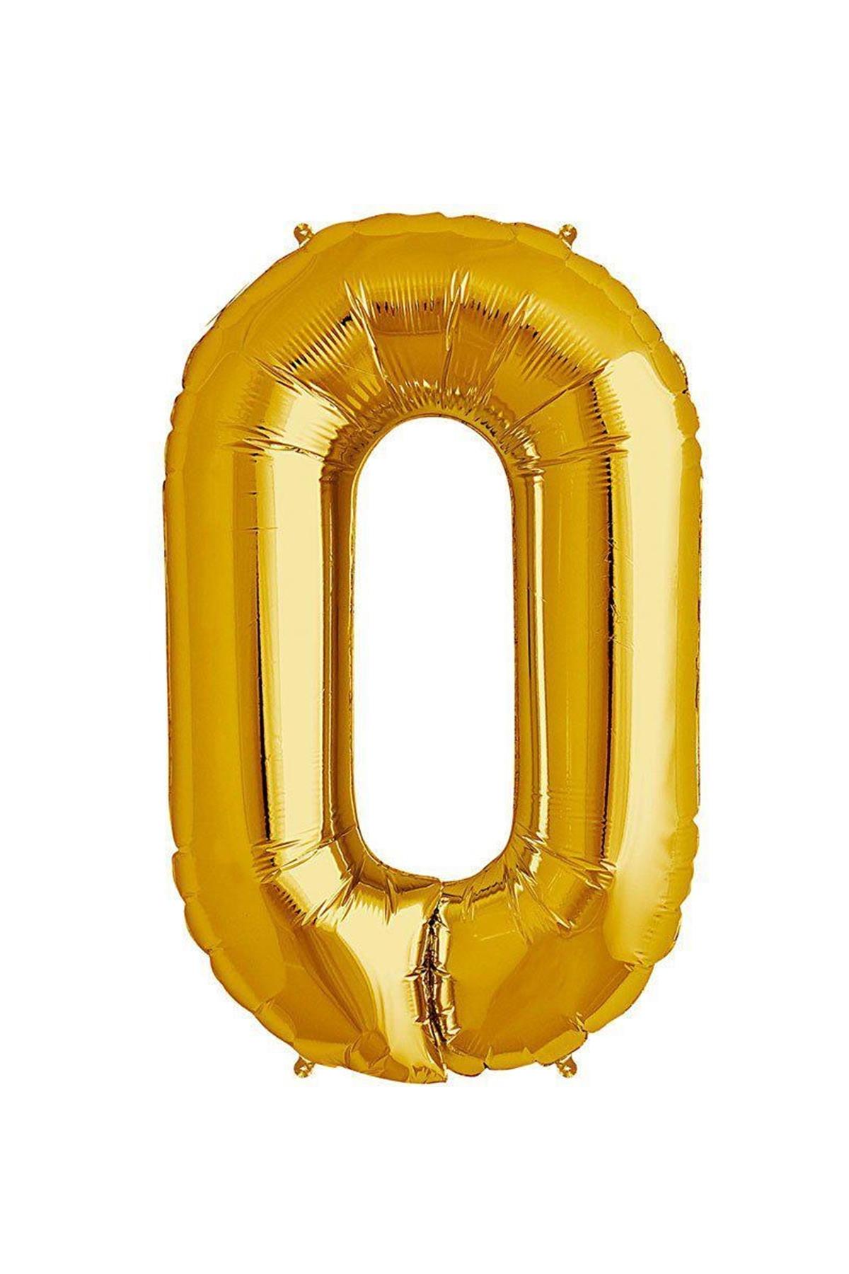 34'' Rakam Folyo Balon Gold 75 cm  ( 1 )