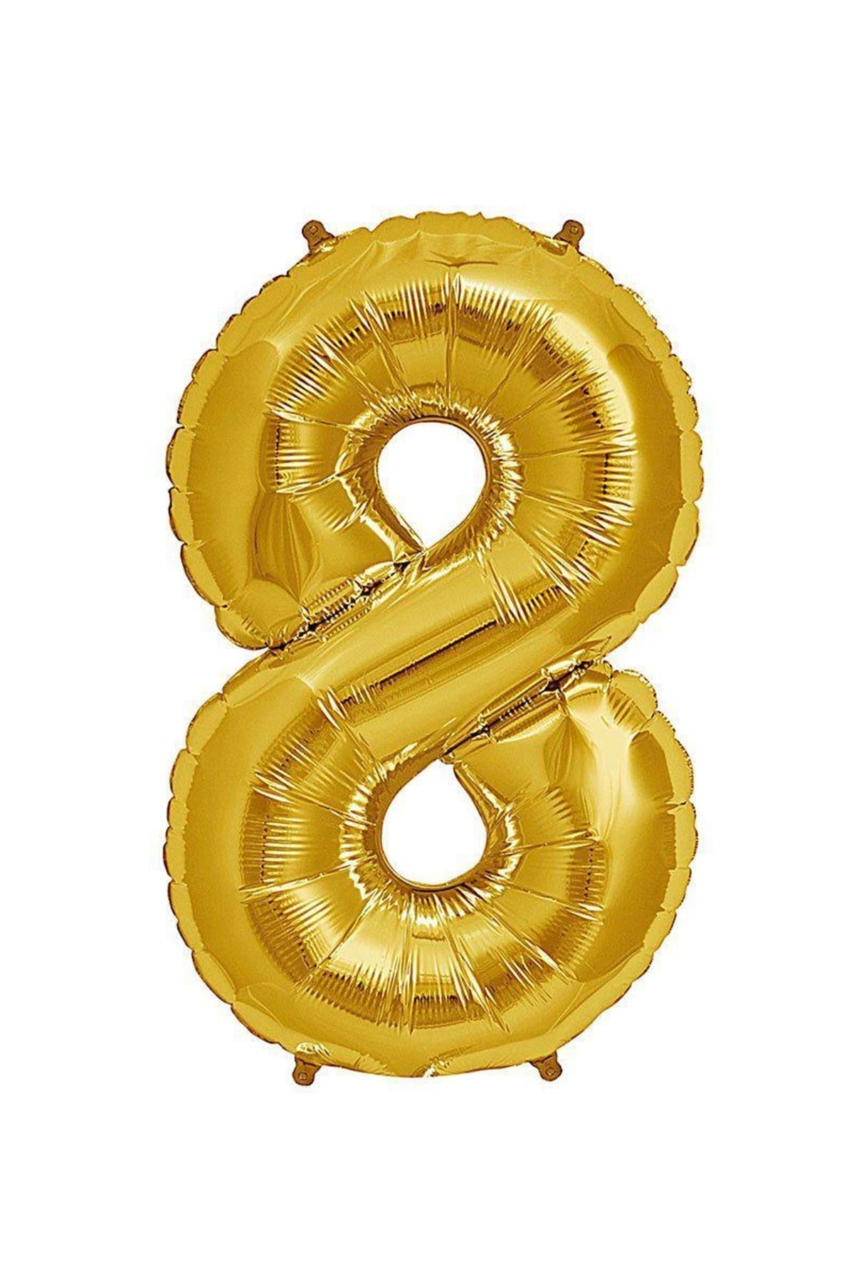 34'' Rakam Folyo Balon Gold 75 cm  ( 1 )