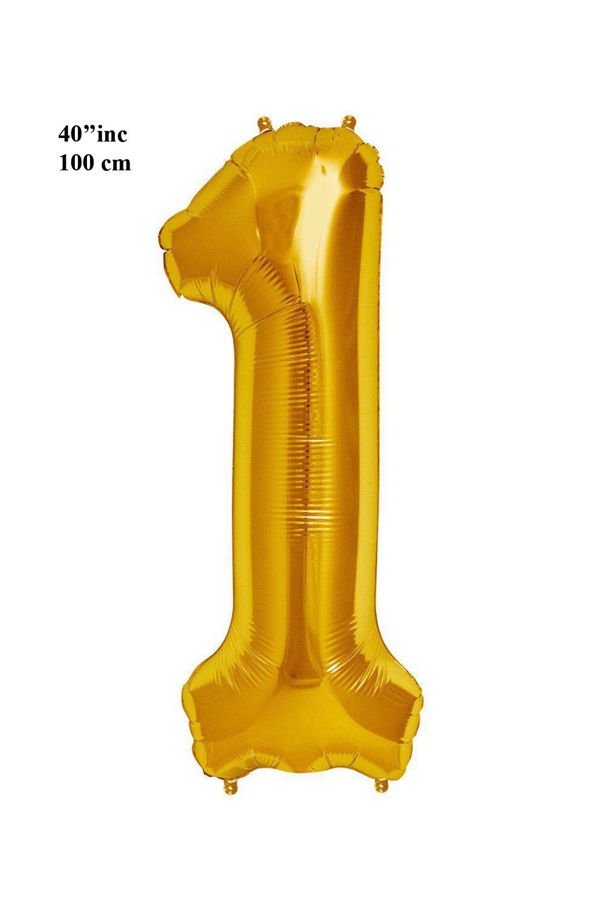 40'' Harf Folyo Balon Gold 100 cm  ( 1 )