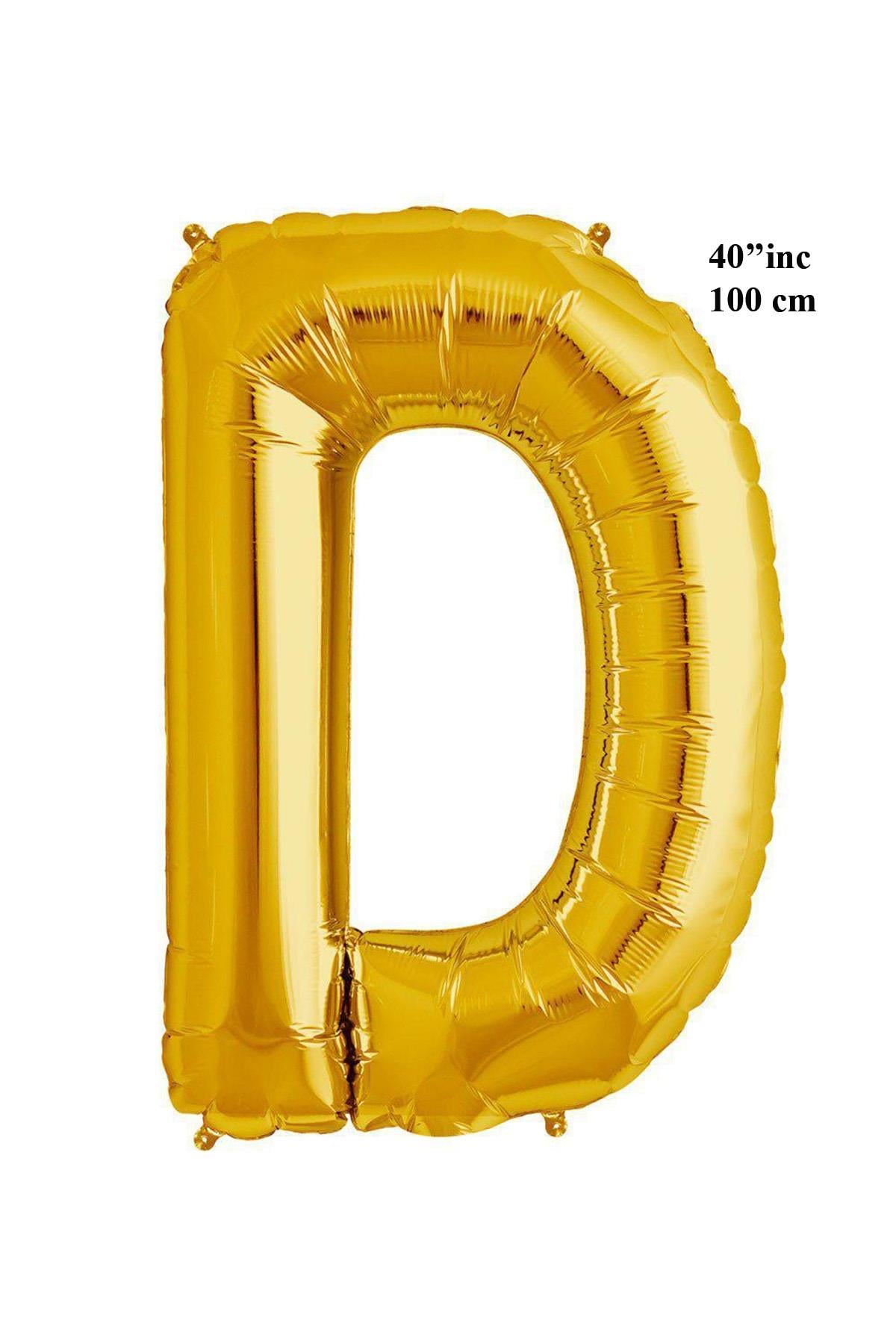 40'' Harf Folyo Balon Gold 100 cm  ( D )
