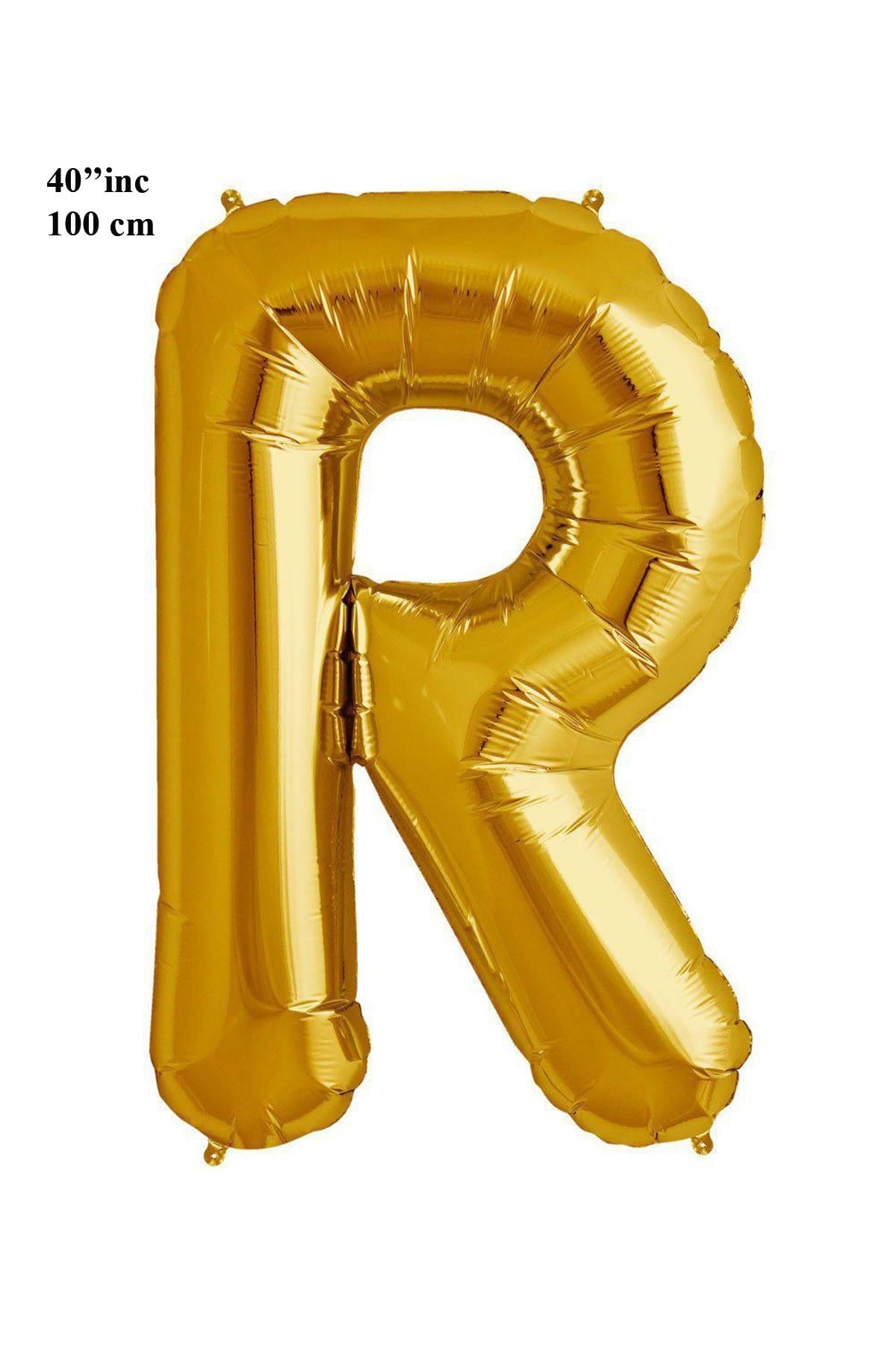40'' Harf Folyo Balon Gold 100 cm  ( R )