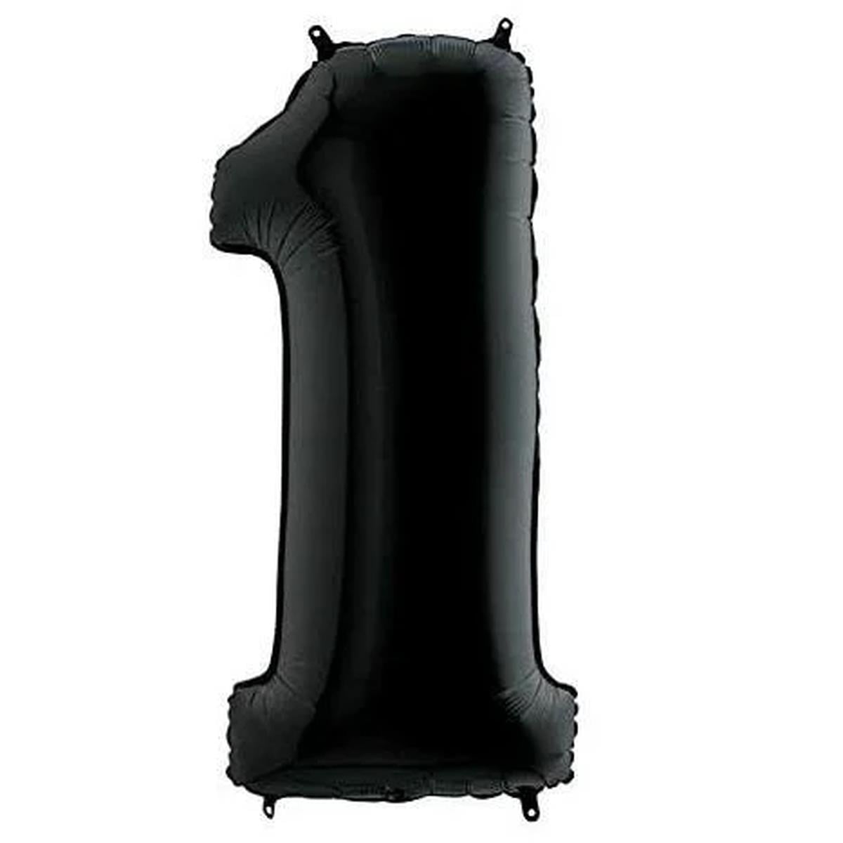 40'' Harf Folyo Balon Siyah 100 cm  ( 1 )