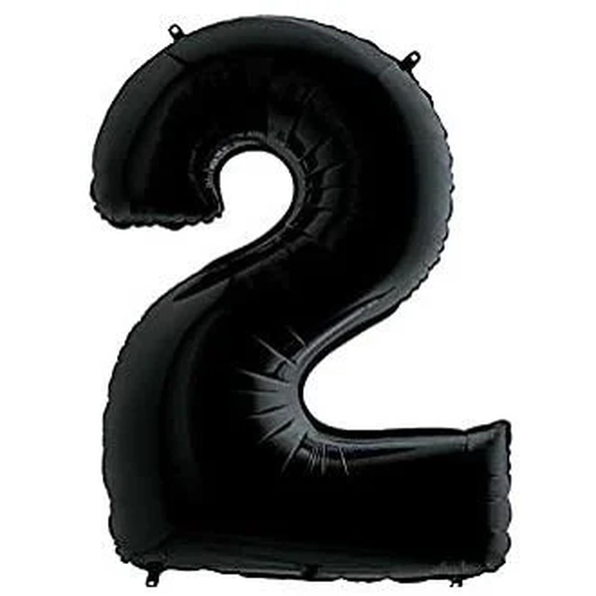 40'' Harf Folyo Balon Siyah 100 cm  ( 2 )