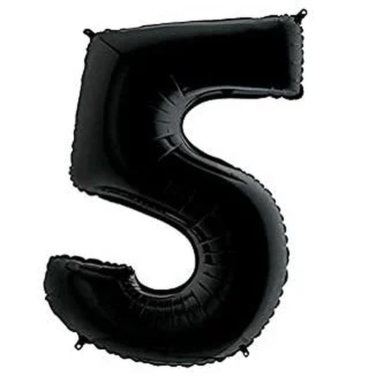 40'' Harf Folyo Balon Siyah 100 cm  ( 5 )