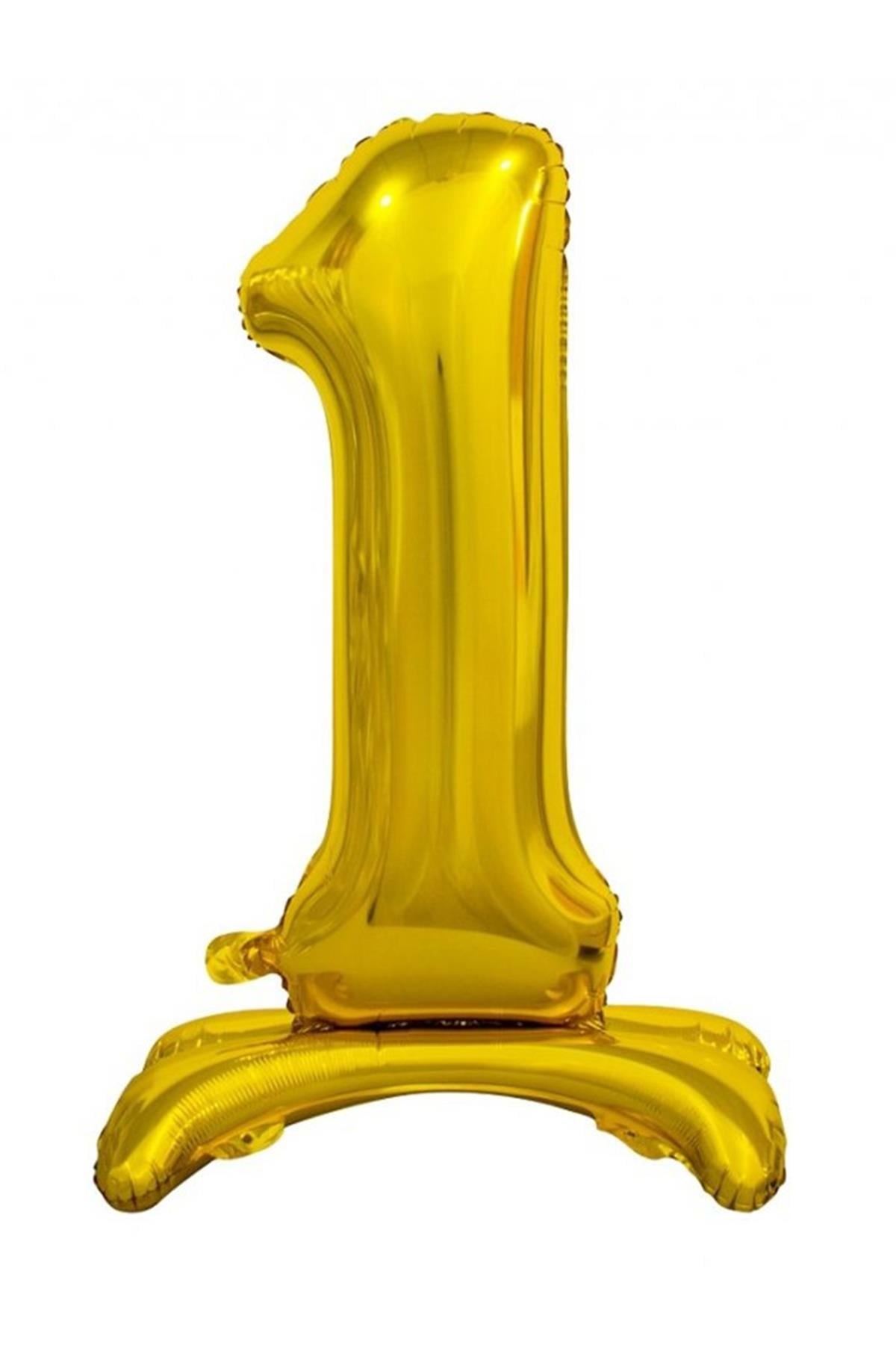 Ayaklı Folyo Balon Gold 75 cm ( 1 )