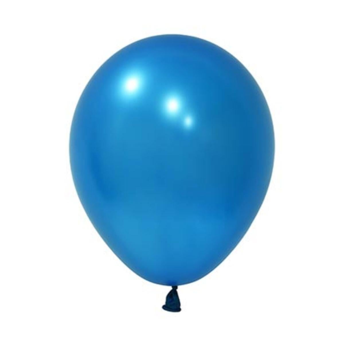 Mavi Metalik Balon 12'' 100 Adet