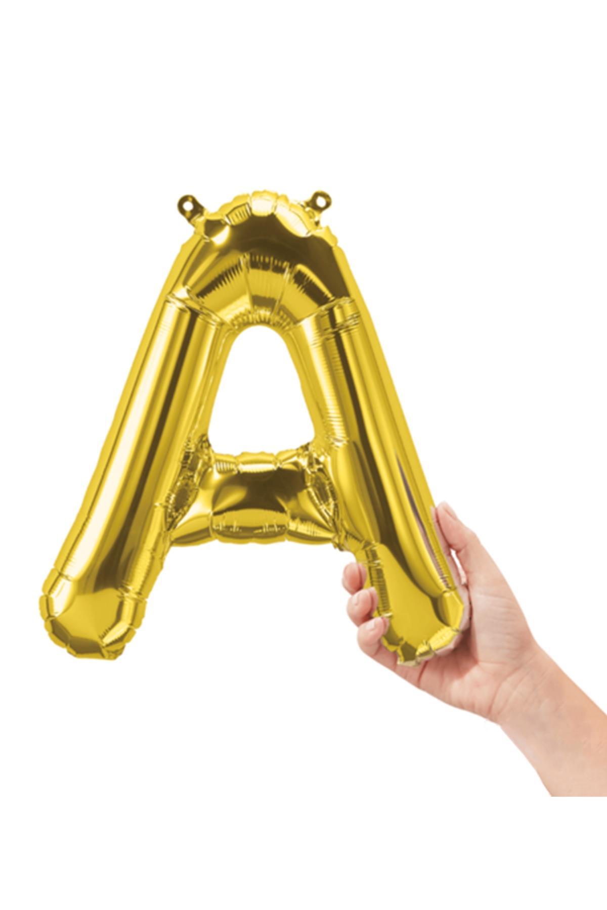 16'' Harf Folyo Balon Gold 35 cm  ( A )
