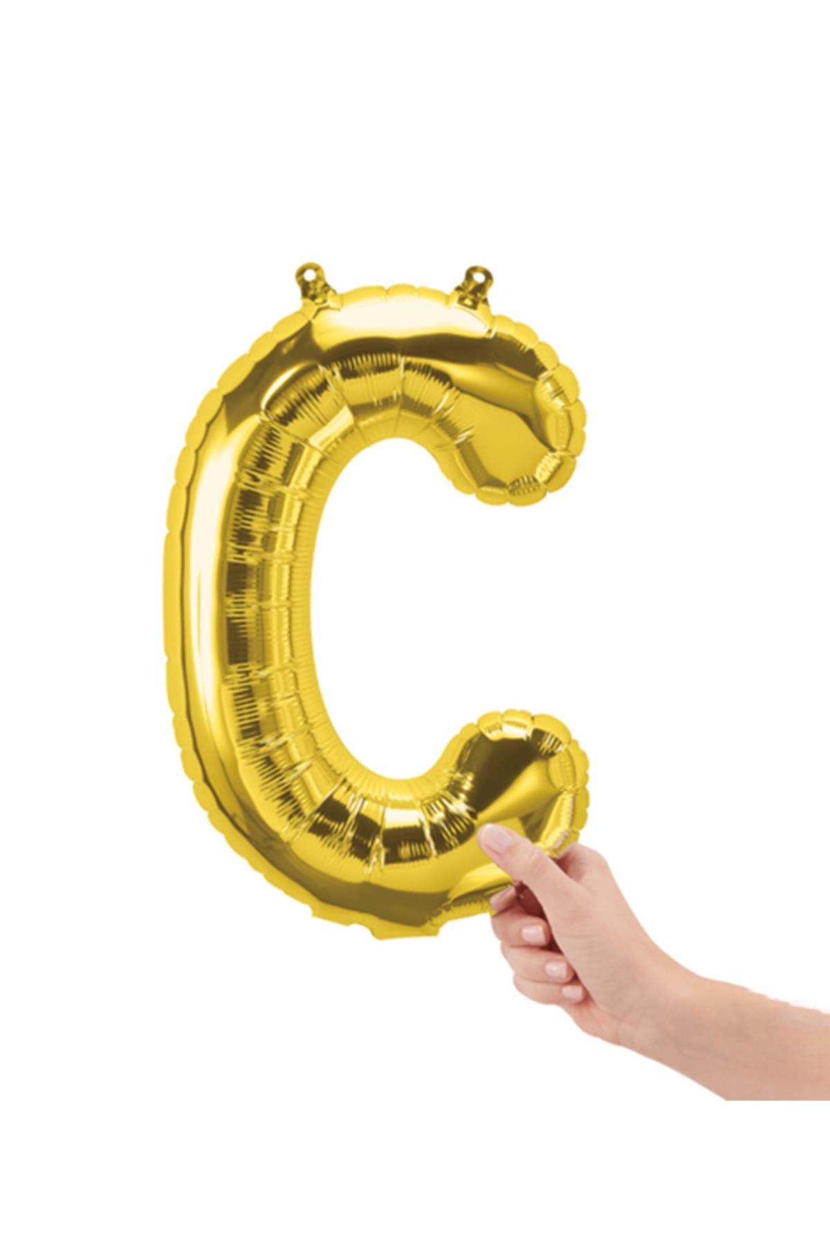 16'' Harf Folyo Balon Gold 35 cm  ( C )